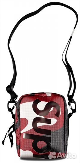Сумка Supreme Neck Pouch Bag Red Camo Оригинал