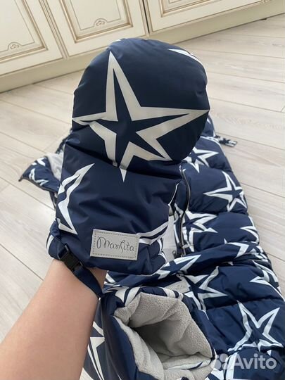 Зимний конверт в коляску mansita