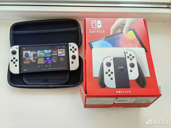 Nintendo switch oled прошитая 256 Гб + 27 игр