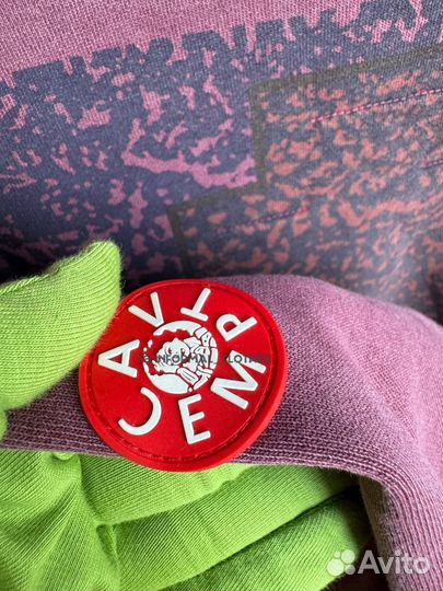 Cav empt худи оверсайз бордовое overdye