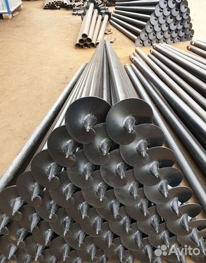 Винтовые сваи с монтажом