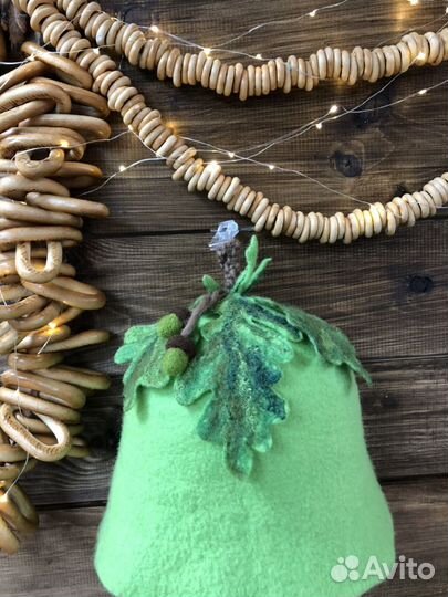 Шапка валяная для сауны и бани