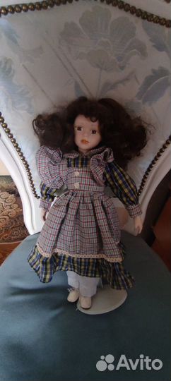 Кукла немецкая фарфоровая 42см