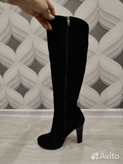 Ботфорты натуральная замша Ria Rosa