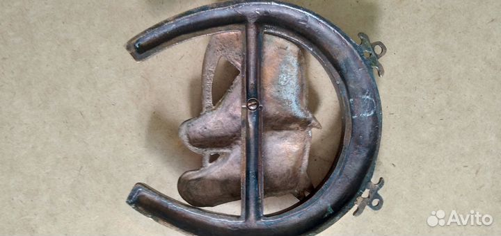 Панно барельеф латунь