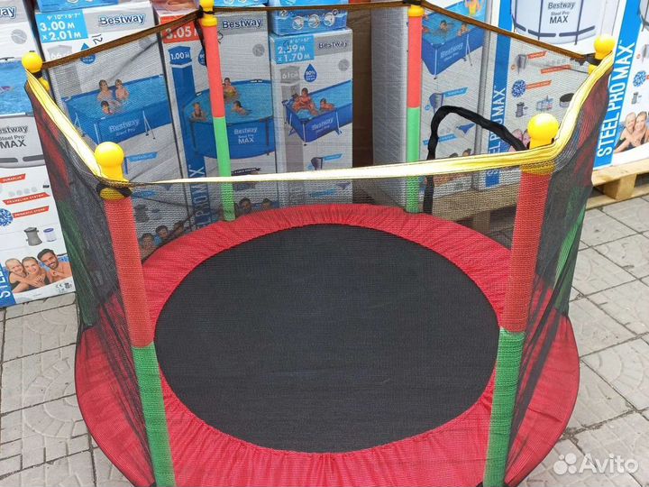 Детский батут с сеткой