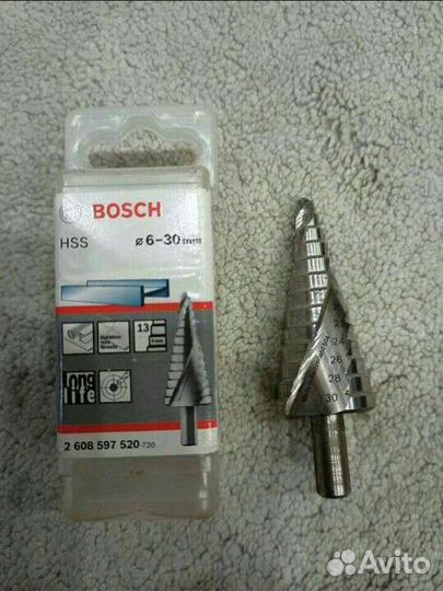 Сверло ступенчатое bosch HSS (6-30 мм)