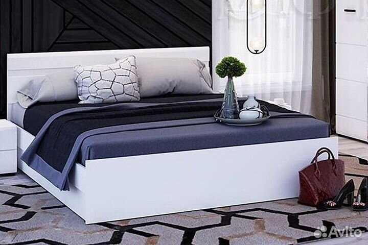 Кровать 1,6 м Вегас белая