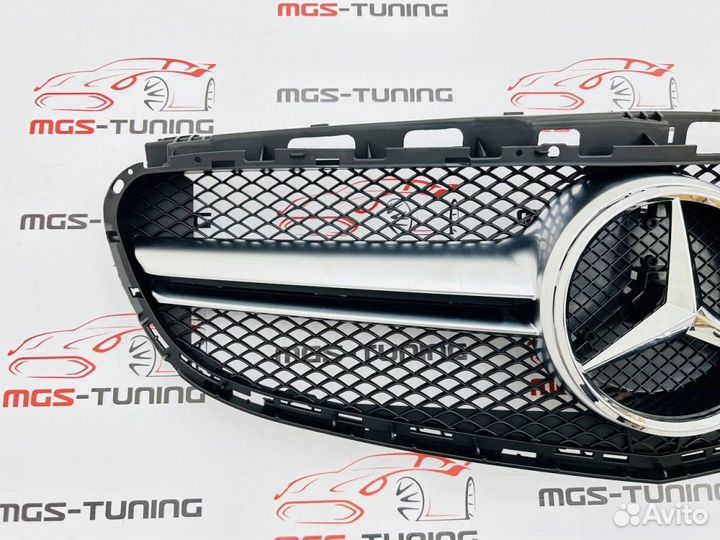 Решетка на Mercedes e-class 212 в стиле e63 chrome