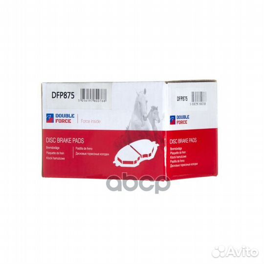 Колодки тормозные дисковые Double Force DFP875