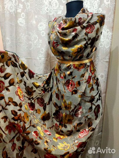 Ткань шелк панбархат натур 02