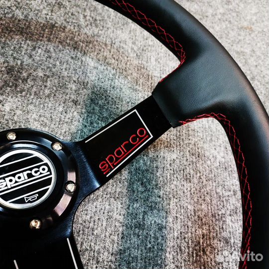 Руль sparco Style - с выносом - 350мм (Кожа/черный