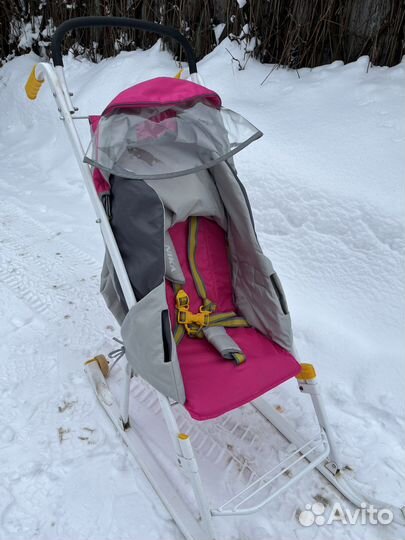 Детские санки с колесами