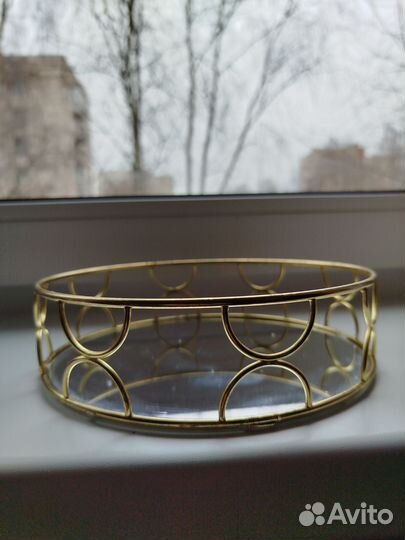 Поднос декоративный железный