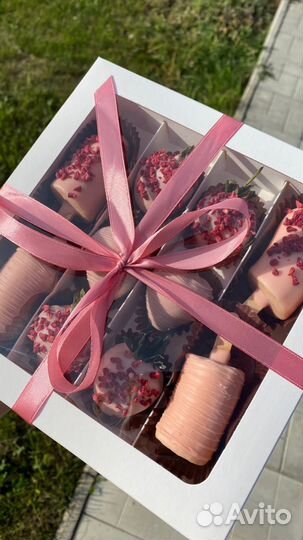 Клубничный букет, клубника в шоколаде