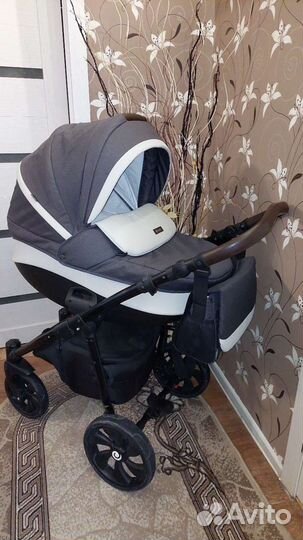 Коляска Tutis Nanni 3в1/2в1 серый+беж