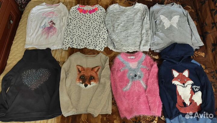Вещи пакетом для девочки 128-140