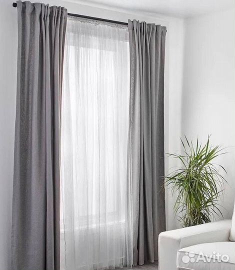 Тюль Икея Лилль