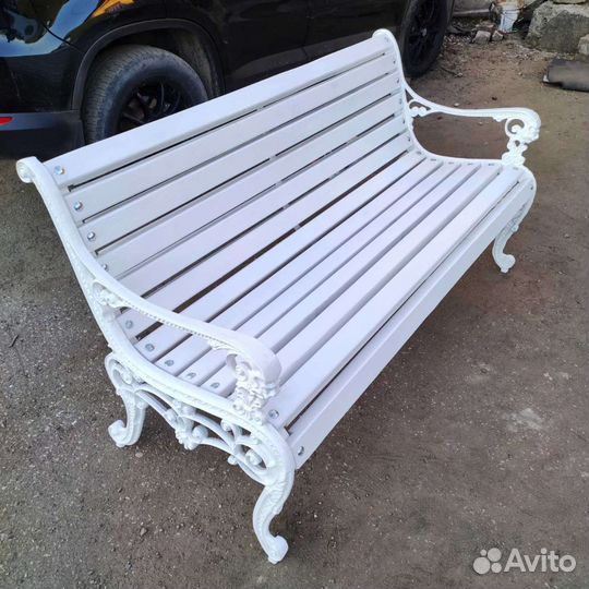 Скамейка на дачу (чугунная)