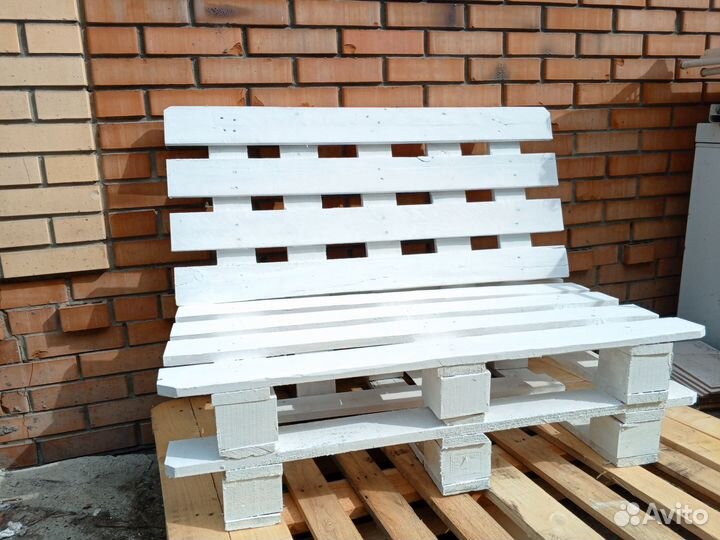 Скамейка, диван лофт, садовый из поддонов