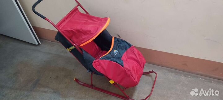 Детские санки коляска бу