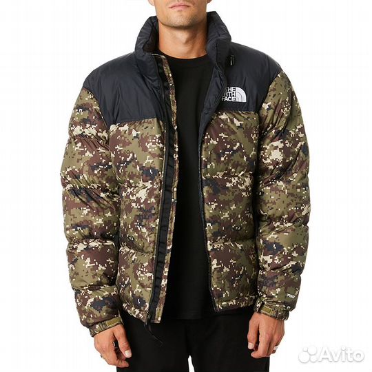 THE north face 1996 Collection Down Jacket Unisex Green Camouflage (XL)(88)