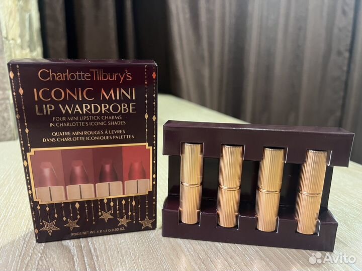 Charlotte tilbury помада iconic mini lip wardrobe