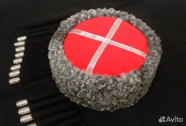 Кубанка из серого каракуля Ворог