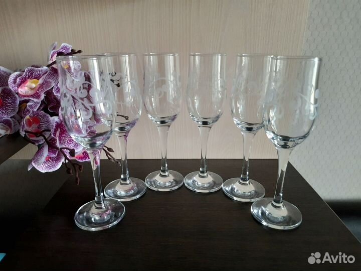 Набор бокалов для вина 6 штук
