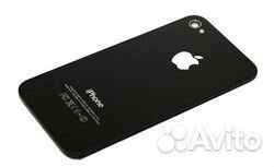 Задняя крышка для iPhone 4 (черный)