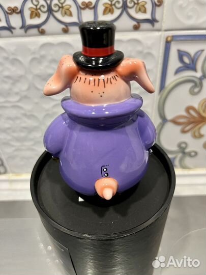 Солонка и перечница Goebel, Свинья, новая, 11см