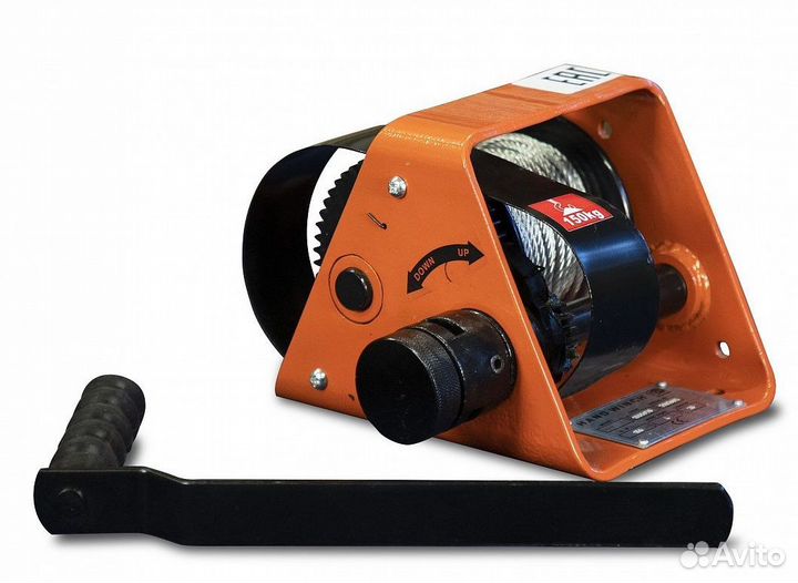 Лебедка ручная GR-2000 г/п 2000кг, длина троса 25м