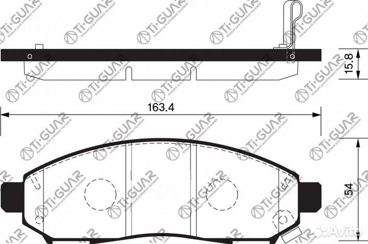 Тормозные колодки TG-2517C/PN2517 (керамика)* T