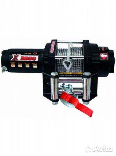 Лебедка MW X 3500 на квадроцикл (стальной трос)