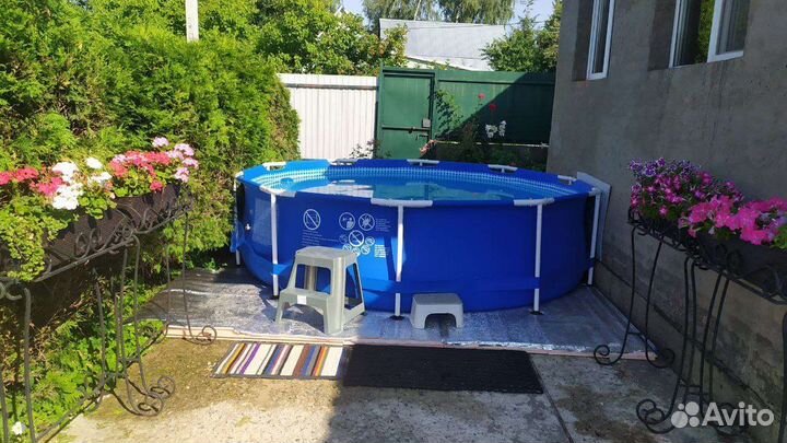 Каркасный бассейн intex бу