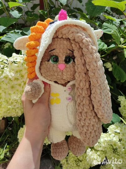 Мягкая игрушка заяц