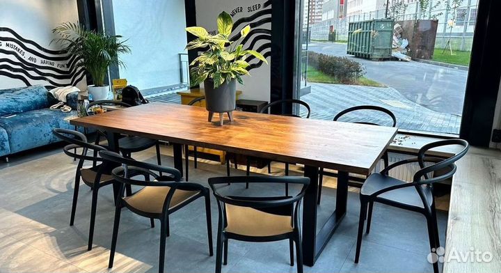 Стол новый лофт из массива дерева на заказ