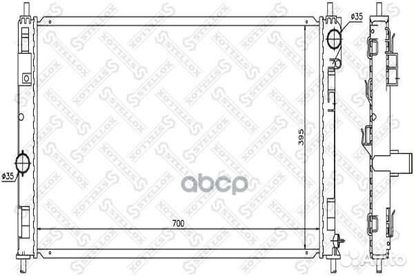 1025631SX радиатор системы охлаждения Chrysler