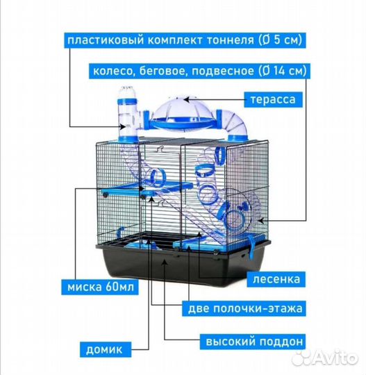 Клетка для грызунов Inter-Zoo