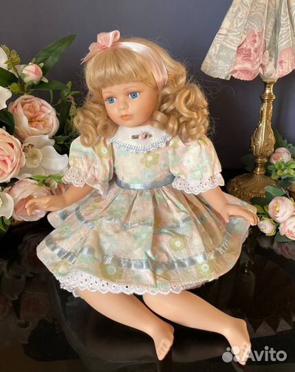 Редкая кукла, фарфоровая, Германия, винтаж