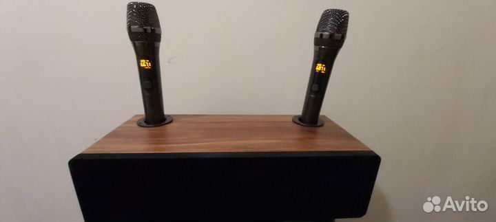 Аудио-Караоке система с блютуз и микрофонами