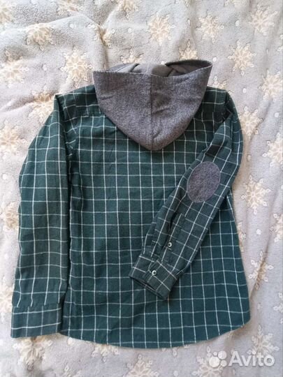 Рубашка на мальчика хлопковая в клетку