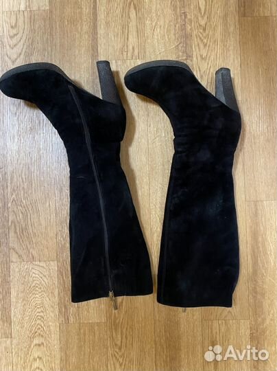 Сапоги женские зимние замша 38