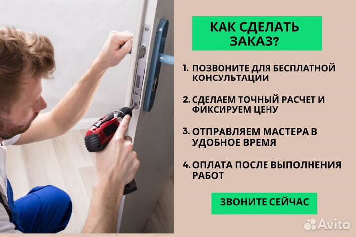 Установка межкомнатных дверей Установка ручек