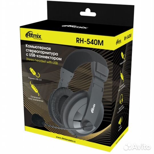 Гарнитура полноразмерная игровая RH-540M USB