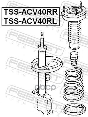 Опора амортизационной стойки зад прав