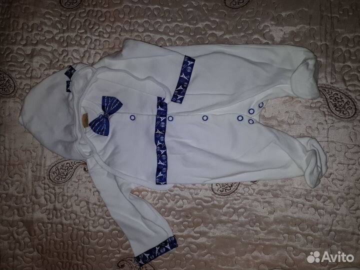 Конверт + костюмчик на выписку