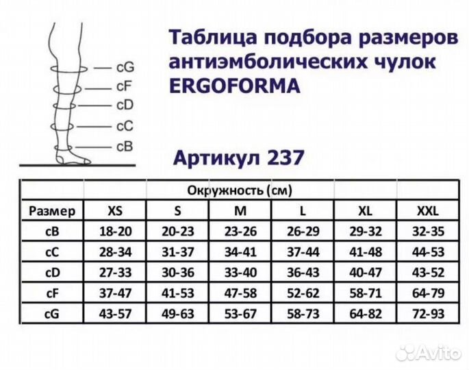 Чулки антиэмболические новые
