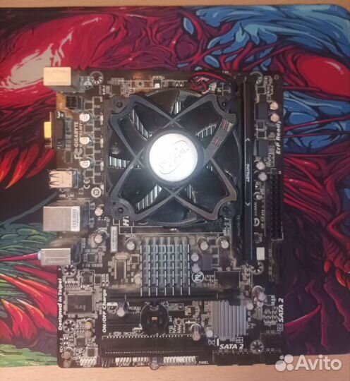 Комплект материнка+проц+оперативка+охлад торг