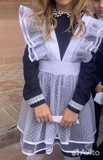 Школьная форма с фартуком